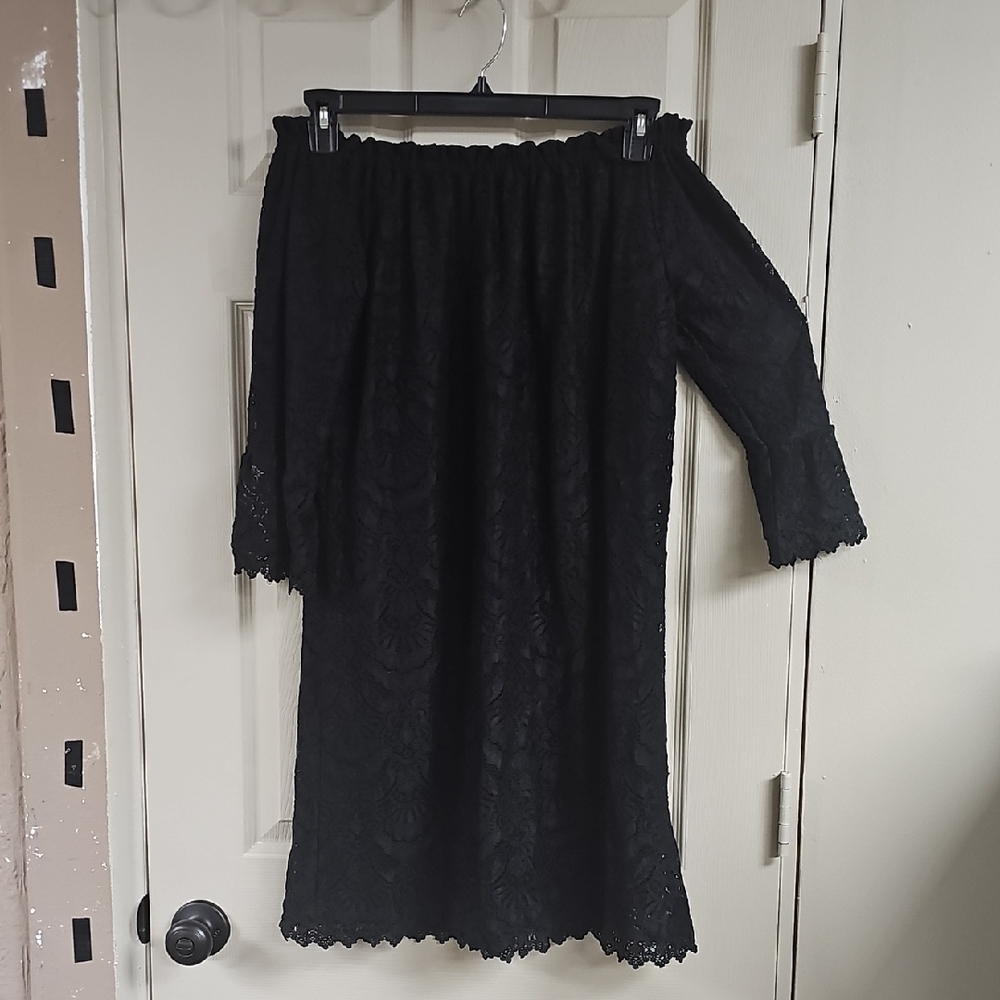 Fashion U Black Off-Shoulder Dress